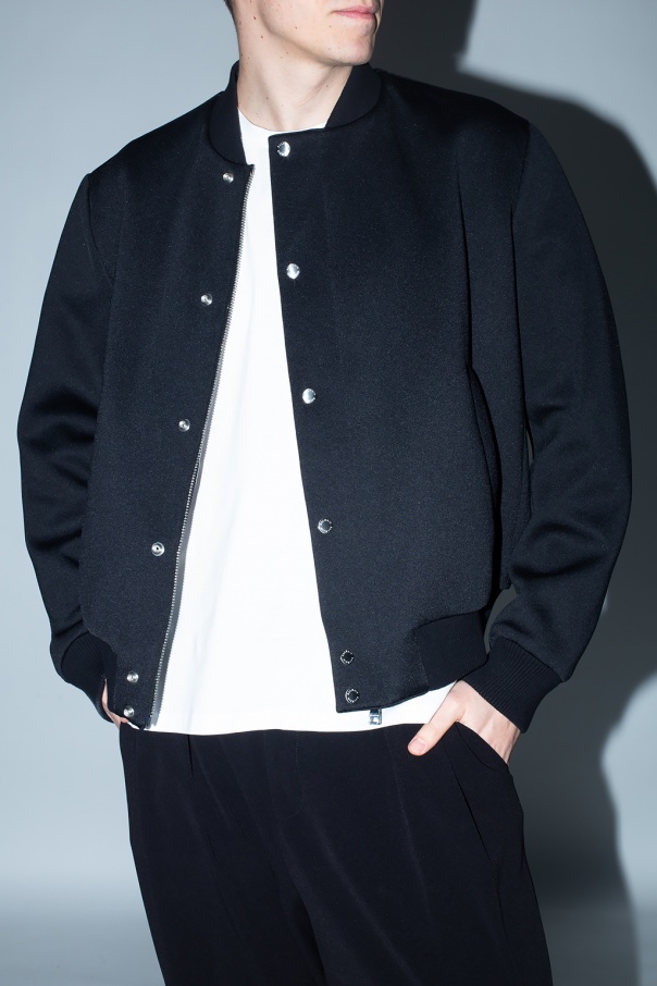 Black Reversible bomber jacket Balmain - Balmain open-front